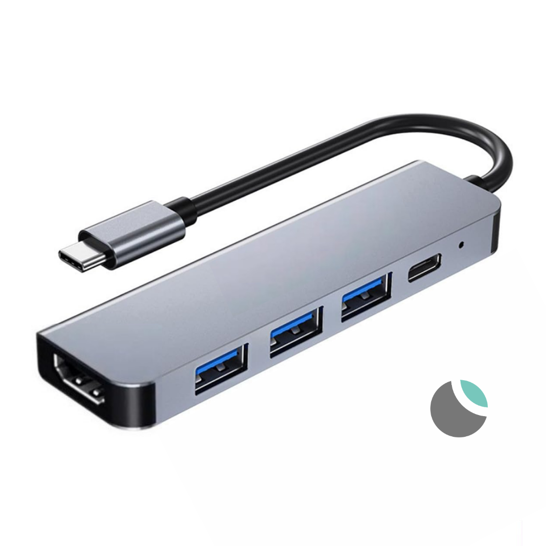 Hub Adaptador USB-C 5 en 1