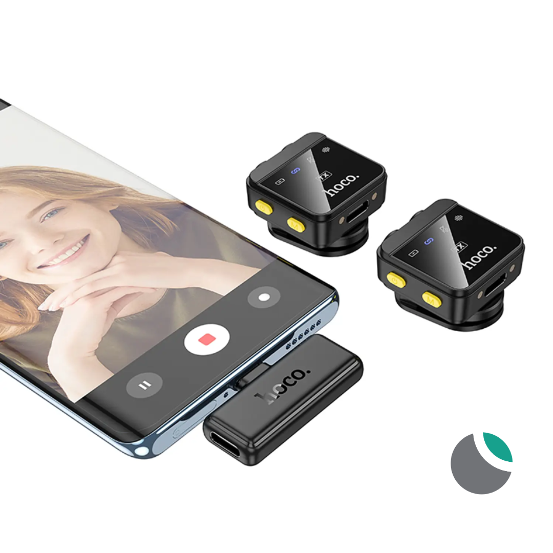 Microfono Dual Hoco Inalámbrico para Iphone