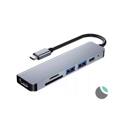 Hub Adaptador USB-C 6 en 1