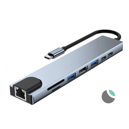 Hub Adaptador USB-C 8 en 1