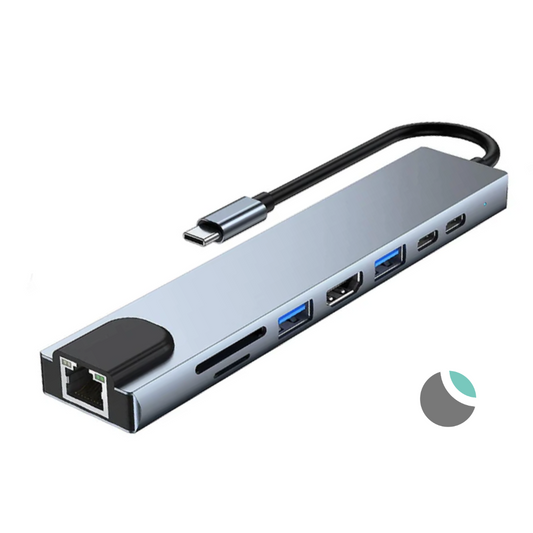 Hub Adaptador USB-C 8 en 1