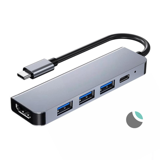 Hub Adaptador USB-C 5 en 1