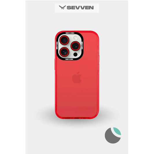 Carcasa SEVVEN con protector de cámara Rojo
