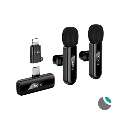 Microfono Dual Hoco L20A Doble Tipo C y Lightning