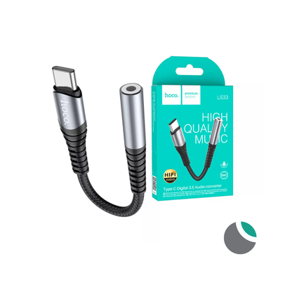 Adaptador Hoco Convertidor de Audio Tipo C a 3.5mm