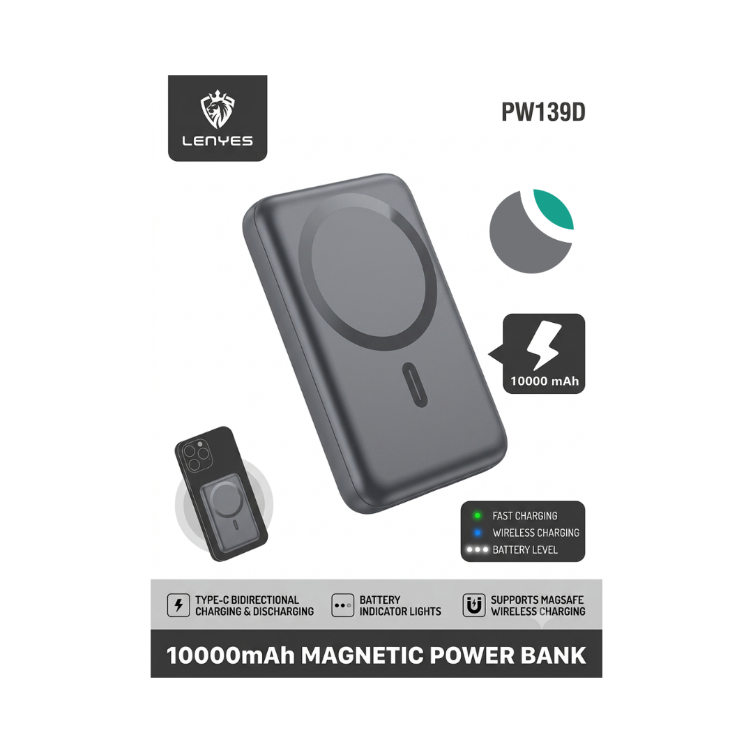 Bateria Portátil Magsafe Lenyes 10.000mah