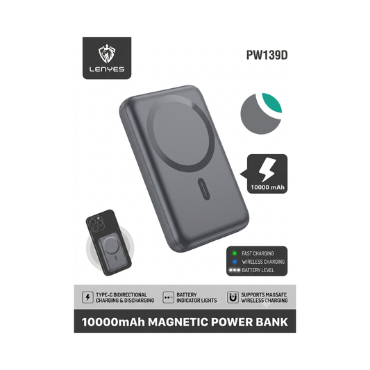 Bateria Portátil Magsafe Lenyes 10.000mah