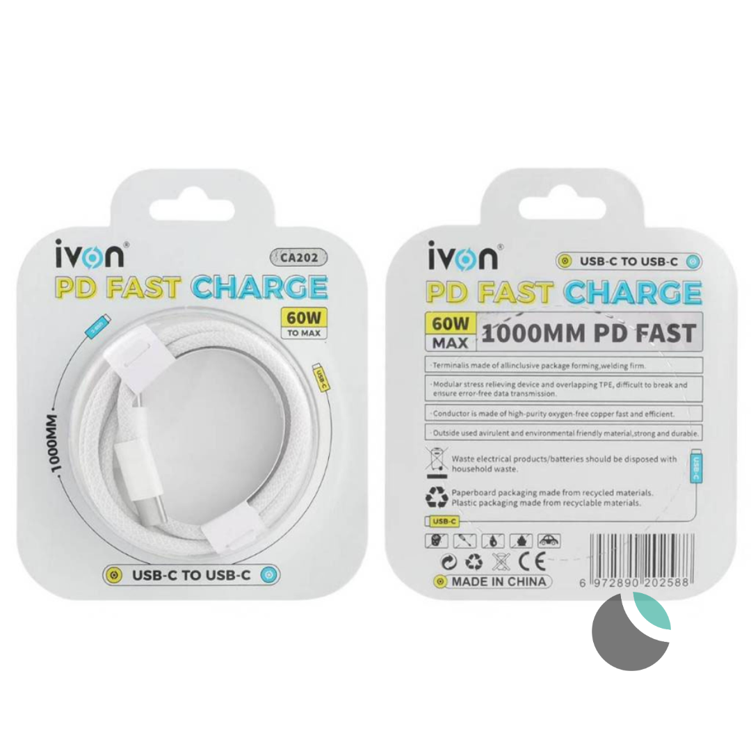 Cable USB-C a USB-C 1M Trenzado