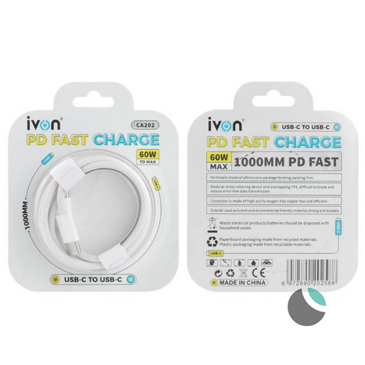 Cable USB-C a USB-C 1M Trenzado