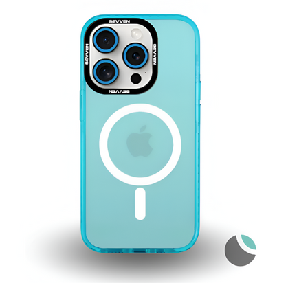 Carcasa SEVVEN Magsafe con Protector de Camara Celeste