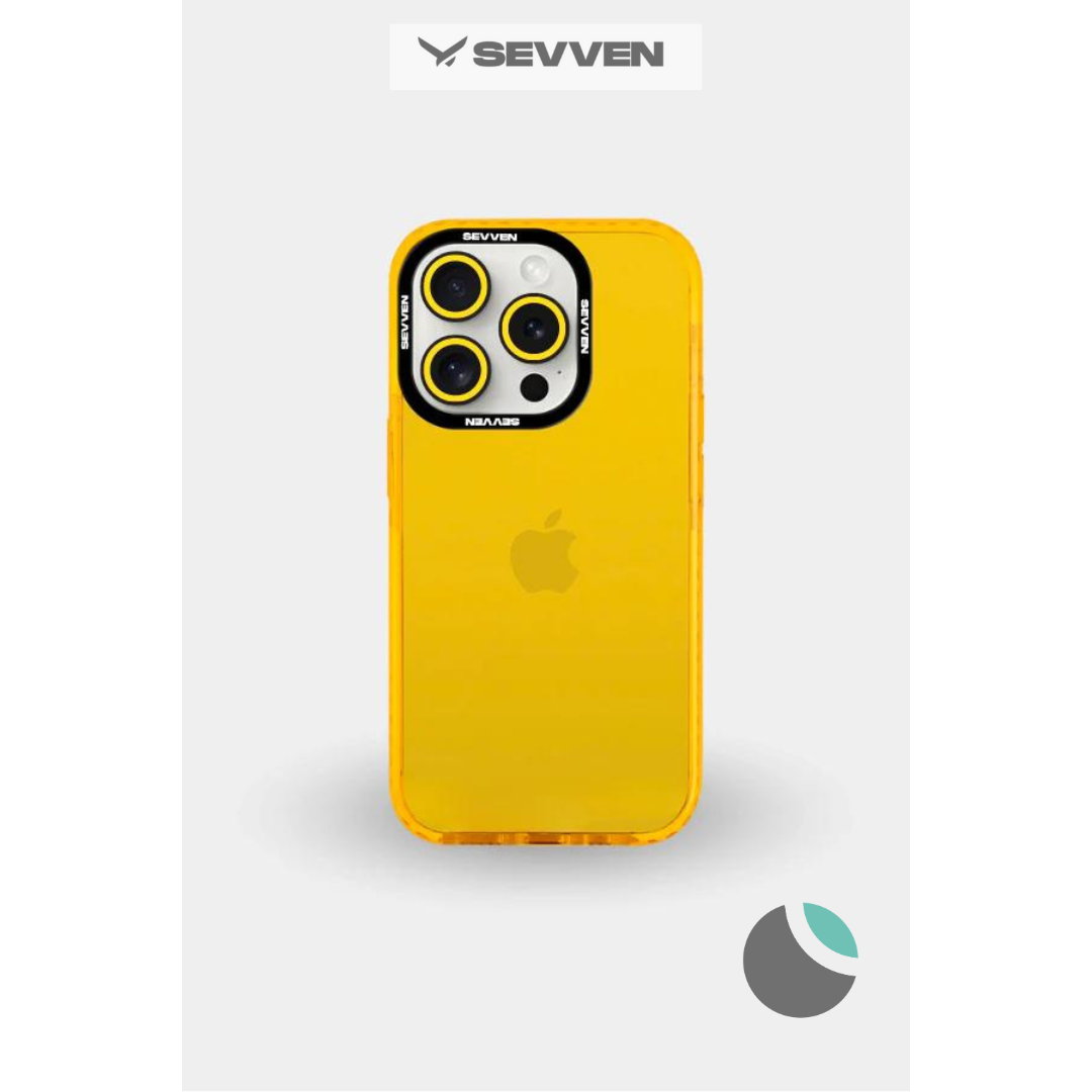 Carcasa SEVVEN con protector de cámara naranja