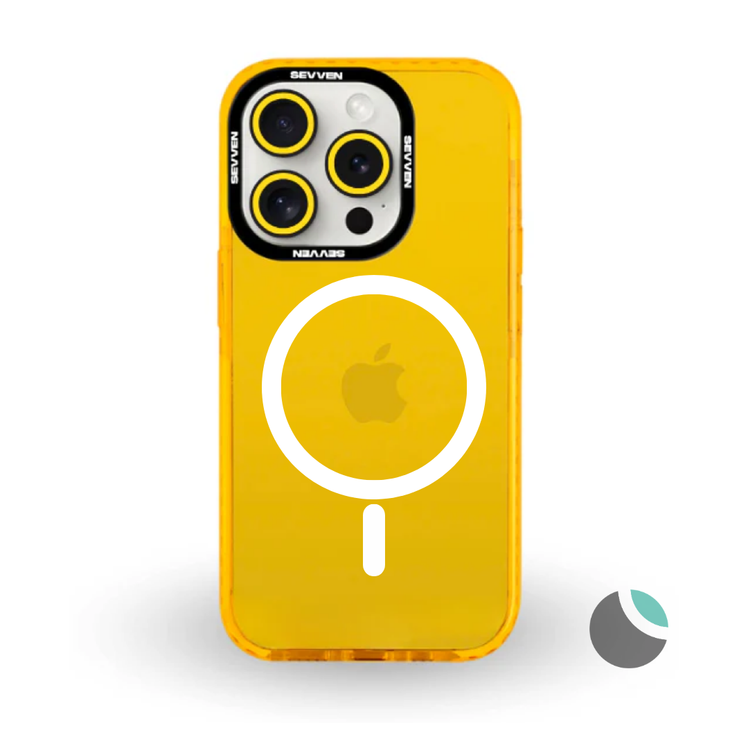 Carcasa SEVVEN Magsafe con Protector de Camara Naranja