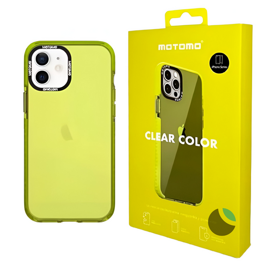 Carcasa MOTOMO para iPhone Amarillo Fluor