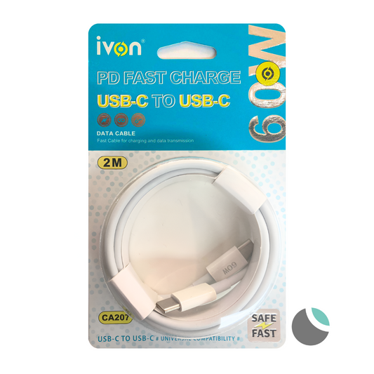 Cable USB-C a USB-C 2M IVON