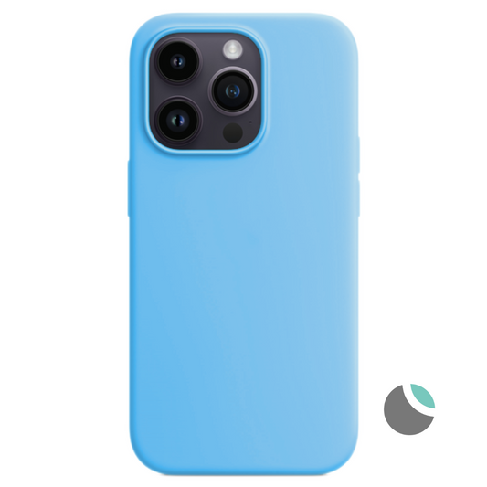 Carcasa para iPhone silicona Soft celeste